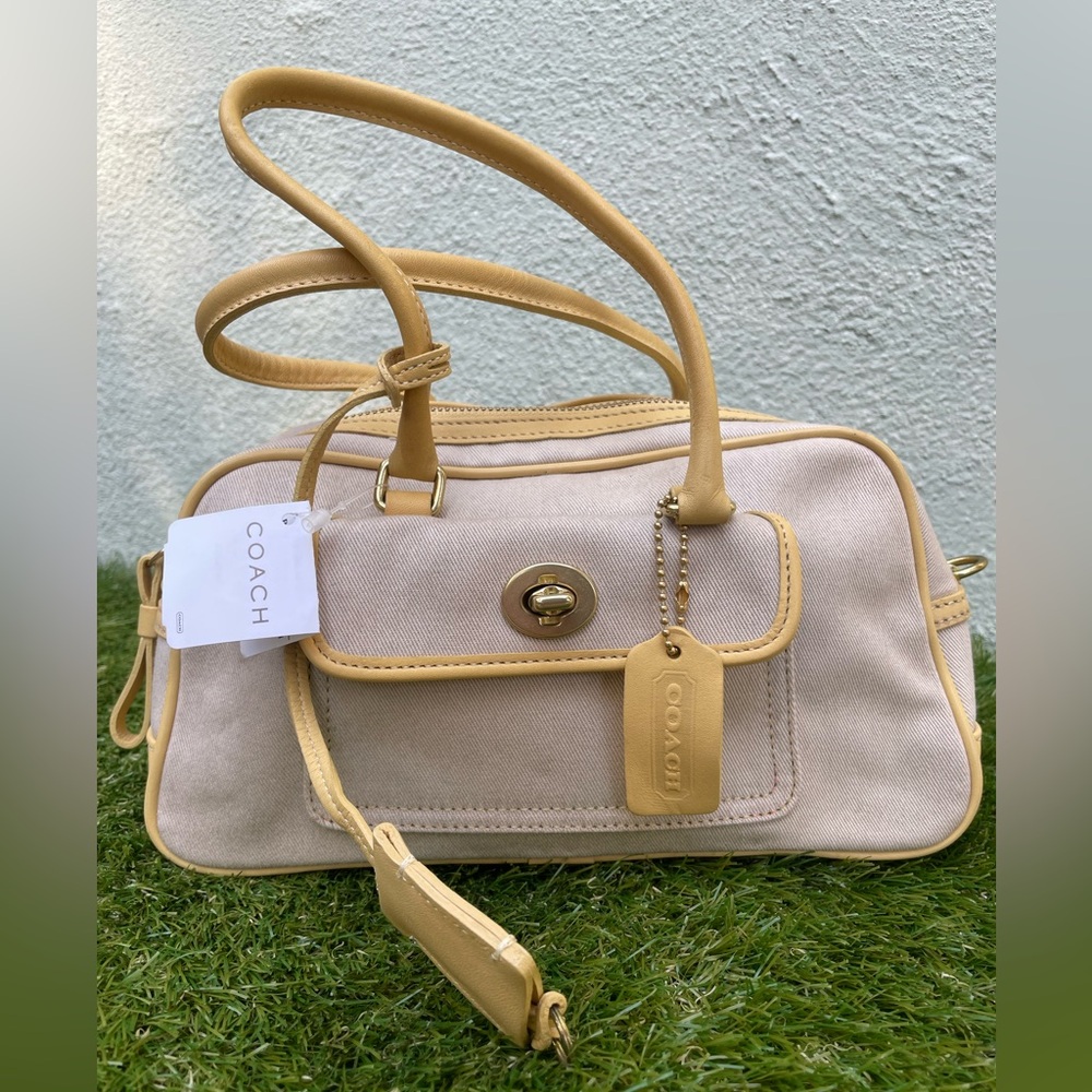 RARE 💛 Vintage Coach Penelope 9778 Convertible Crossbody Satchel Handbag NWT